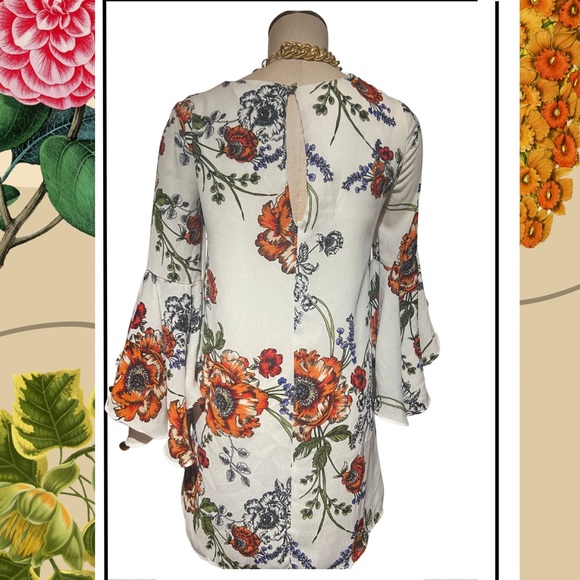 Floral mini dress - Picture 2 of 2